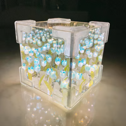 FloraShine – Tulpenblüten-Lichtbox für magische Wohnatmosphäre