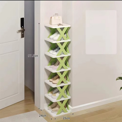 RackGenius - Platzsparender, mehrschichtiger Schuh-Organizer für ordentliche und stilvolle Aufbewahrung
