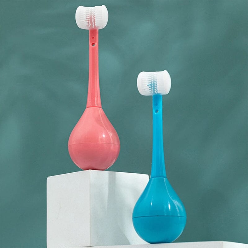 BrushBuddy – Dreiseitige Zahnbürste für spielerisches Zähneputzen bei Kindern