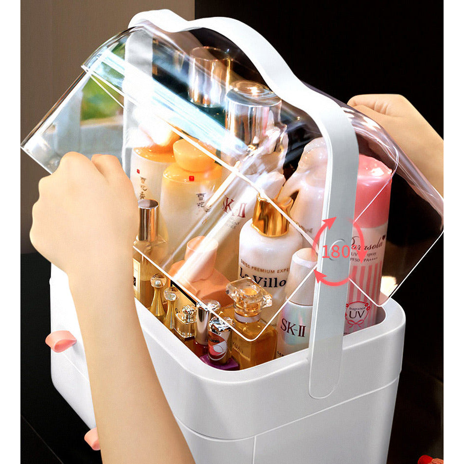 ClearCharm – Make-up-Organizer mit großem Fassungsvermögen und transparentem Deckel