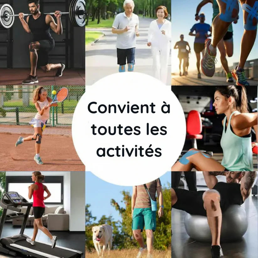 ActiveWrap – Vorgeschnittenes Knietape für einfache Unterstützung und Stabilität