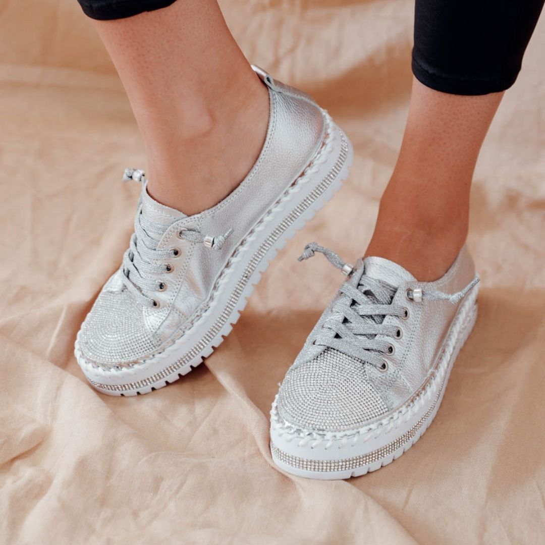 DiamondDune – Damen Plateauschuhe mit gepolsterter Innensohle und stylischem Design