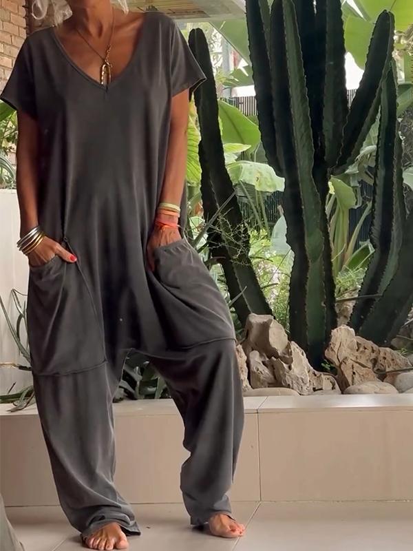 Yvonne – Lässiger Sommer-Jumpsuit mit atmungsaktiver Baumwollpassform