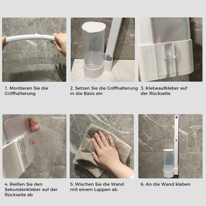 PureScrub – Hygienische, berührungsfreie Toilettenreinigung mit frischen Schwammköpfen
