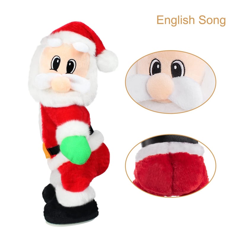 SantaJive – Tanzende, musikalische Weihnachtsmannfigur für festlichen Weihnachtsspaß