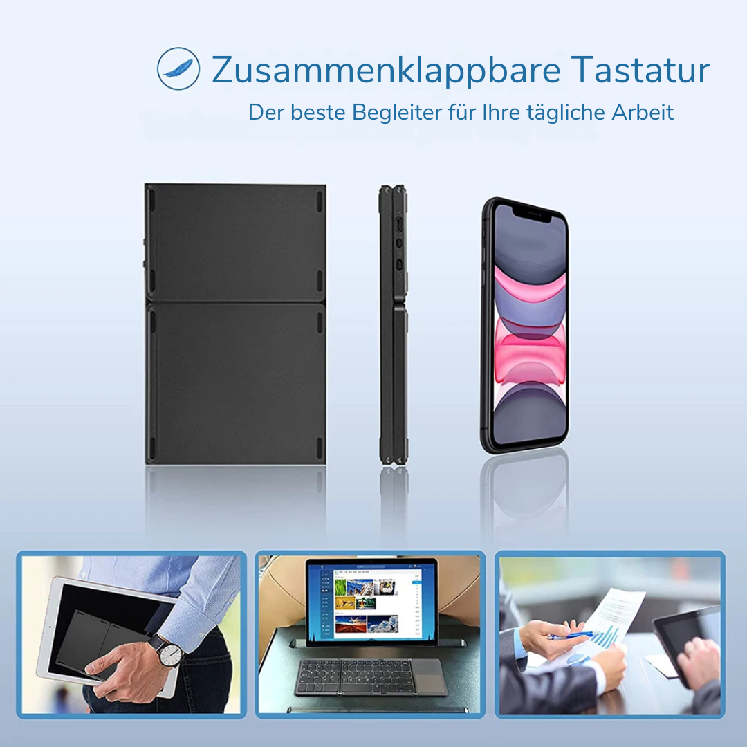 TypeGlide – Schnell überall arbeiten mit ultrakompakter faltbarer Tastatur