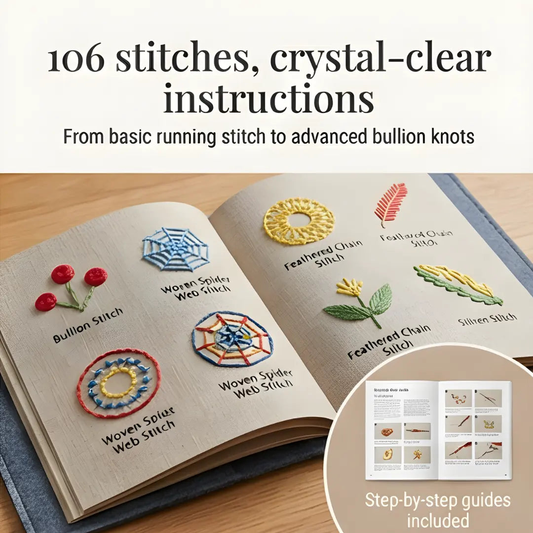 StitchEase – Meistere das Sticken sicher mit dem Komplett-Set für Anfänger
