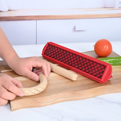 GrillMaster – Hot Dog Wurst und Schinkenschneider mit gestreiftem Messer