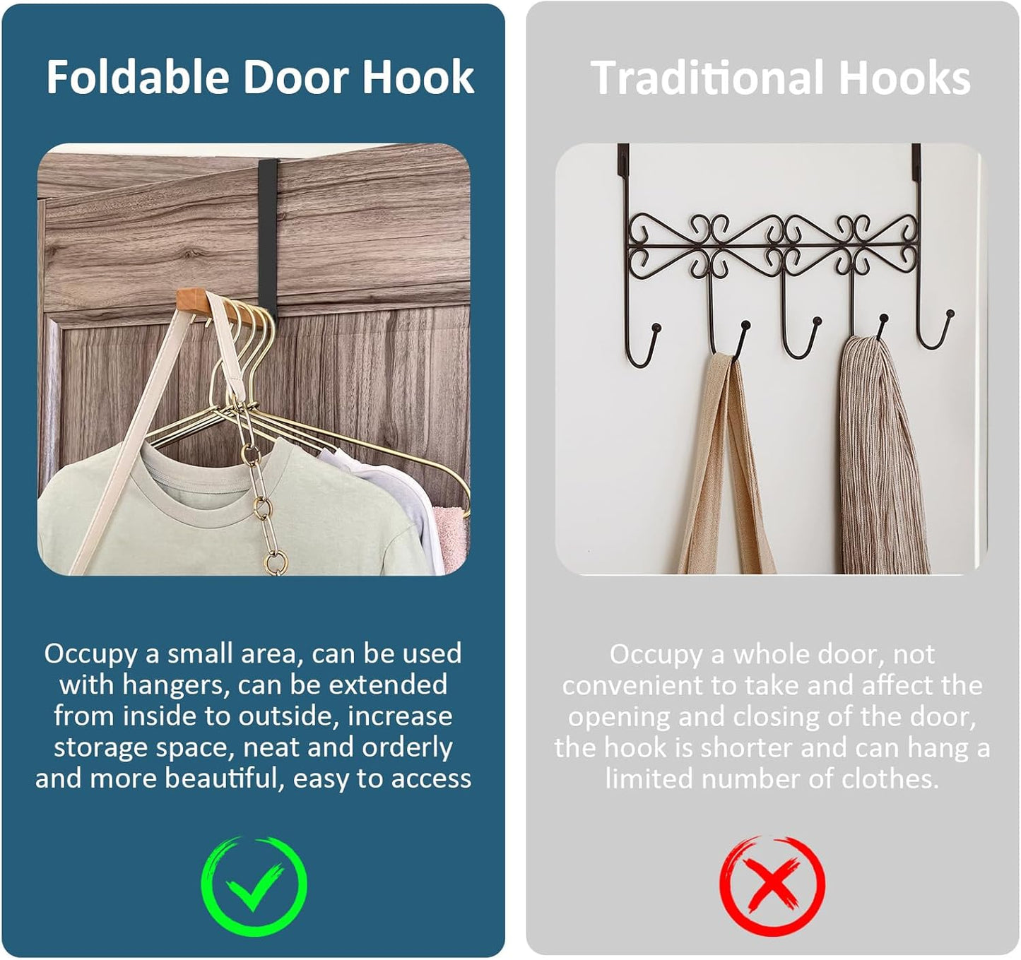 HookFold – Faltbare Wandhaken für die einfache, bohrfreie Kleideraufbewahrung