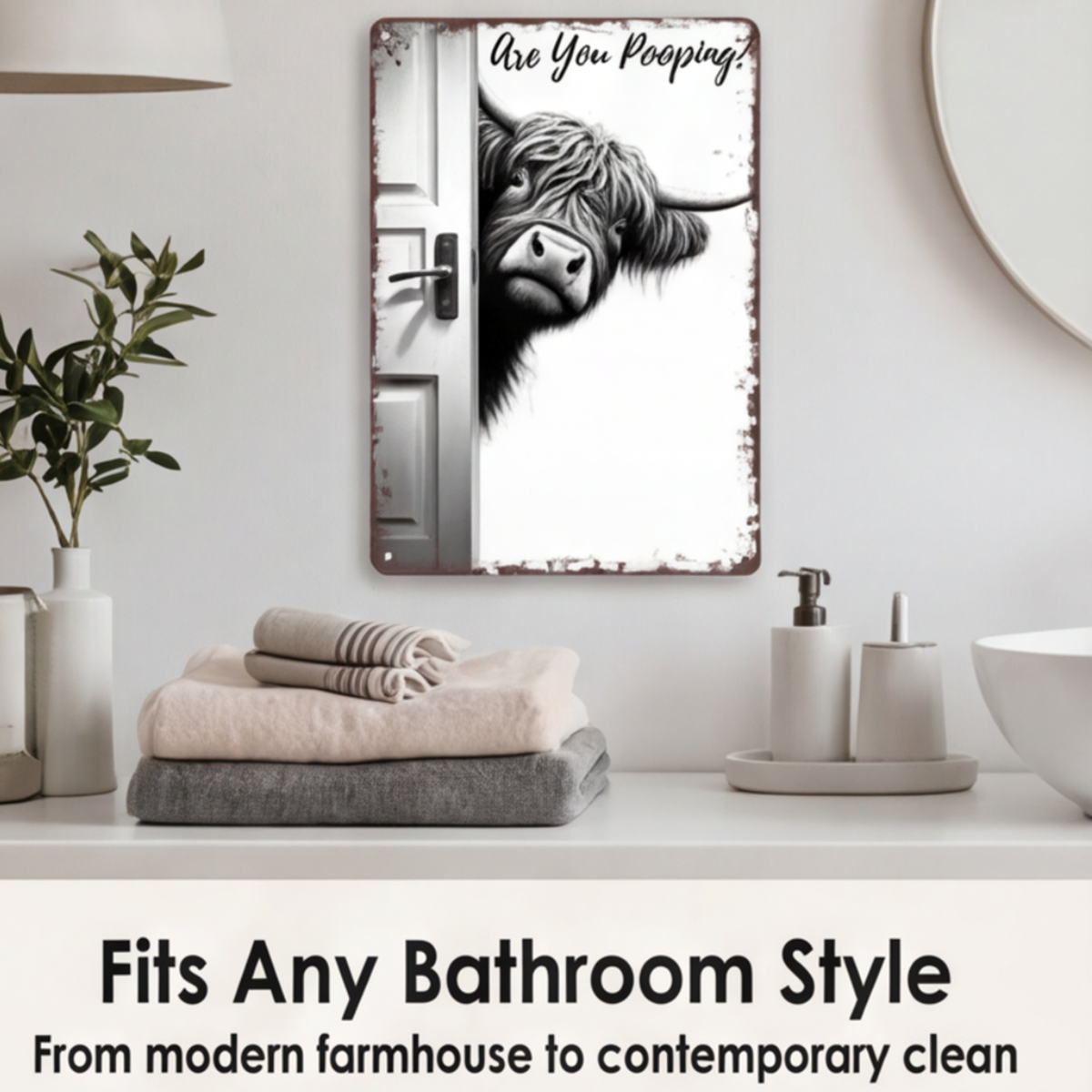 WallJoy – Badezimmer sofort mit charmanten Vintage-Schildern erhellen