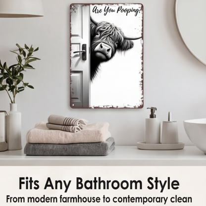 WallWhimsy – Verwandeln Sie Badezimmer sofort mit stilvollen, lustigen Metallschildern