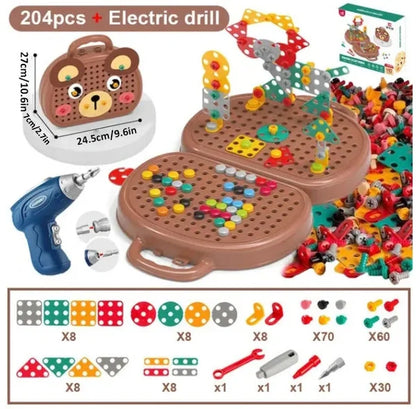 FunChest – Bunte Überraschungsbox mit Bau- und Bohrset