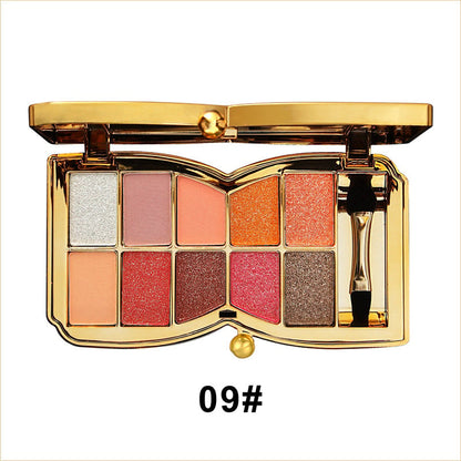 LuxeGlitters – Glitzer-Lidschattenpalette mit 10 Farbtönen für strahlende Looks