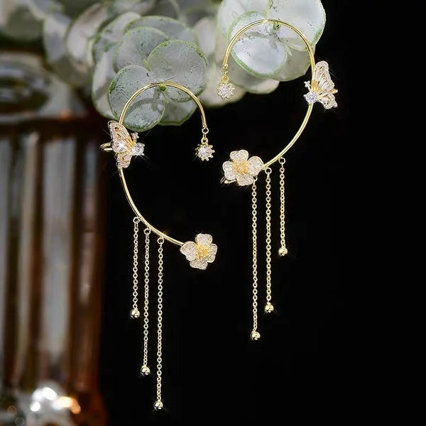 Lila – Butterfly Zirkon Ohrringe Set für zeitlose Eleganz