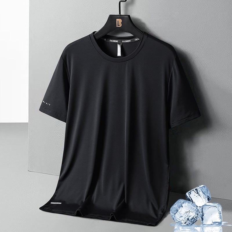 Benjamin – Seiden-T-Shirt mit Rundhalsausschnitt und weichem Stoff