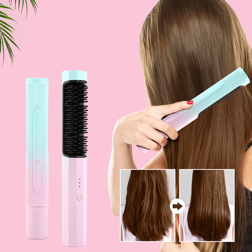 FrizzGo – Kabellose Haarglättungsbürste für glattes, krauses Styling