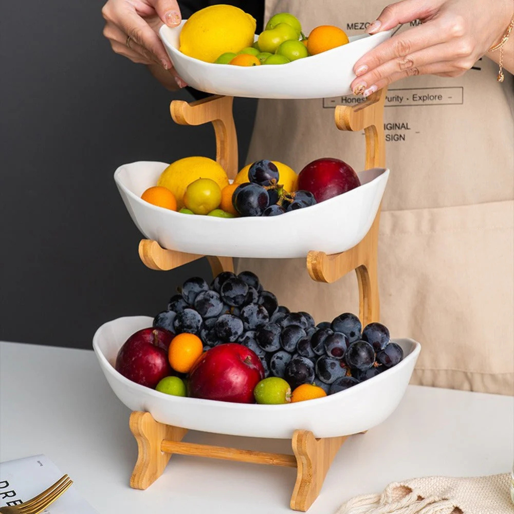 FoodStack - Obstregal mit modernem Design für platzsparende Aufbewahrung in der Küche