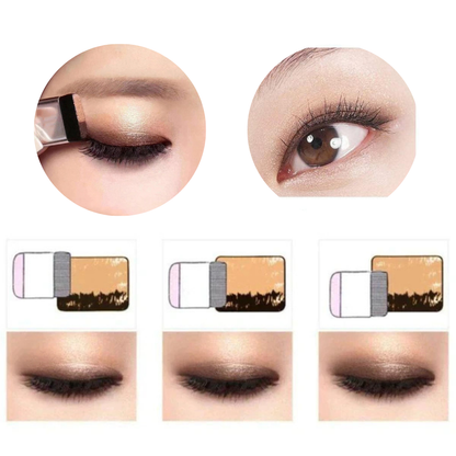 GlamGlide - Zweifarbiger Lidschatten-Stift für sofortige, professionelle zweifarbige Augen-Looks