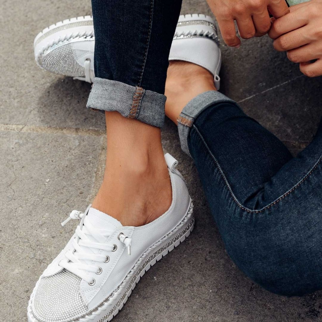 DiamondDune – Damen Plateauschuhe mit gepolsterter Innensohle und stylischem Design