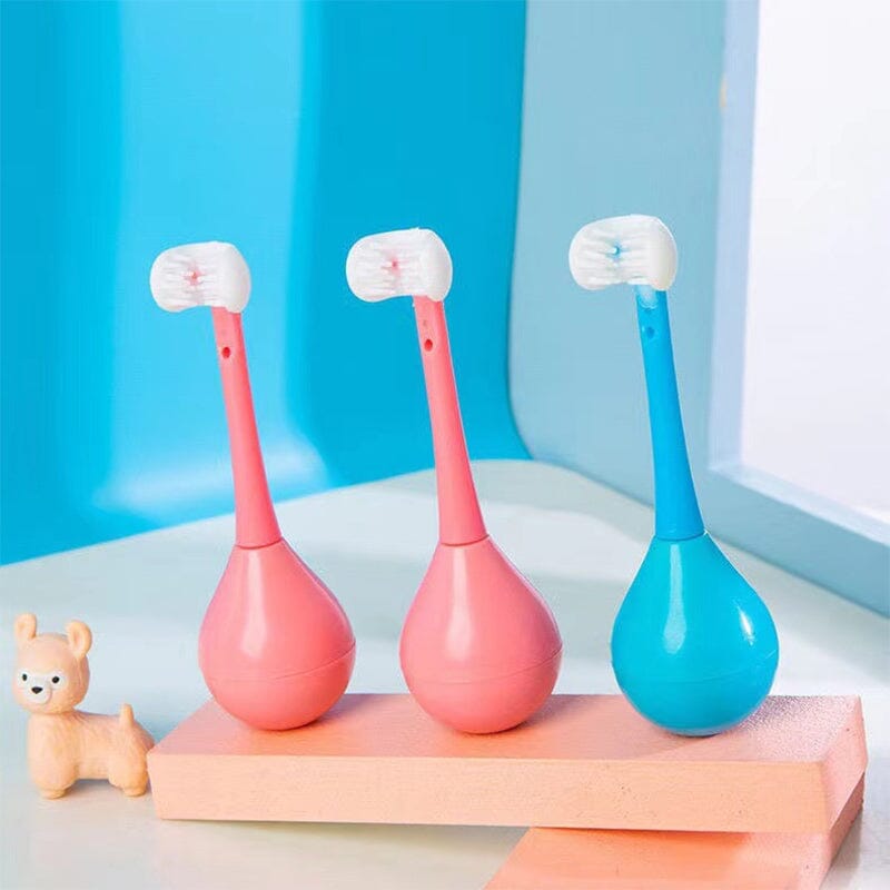 BrushBuddy – Dreiseitige Zahnbürste für spielerisches Zähneputzen bei Kindern