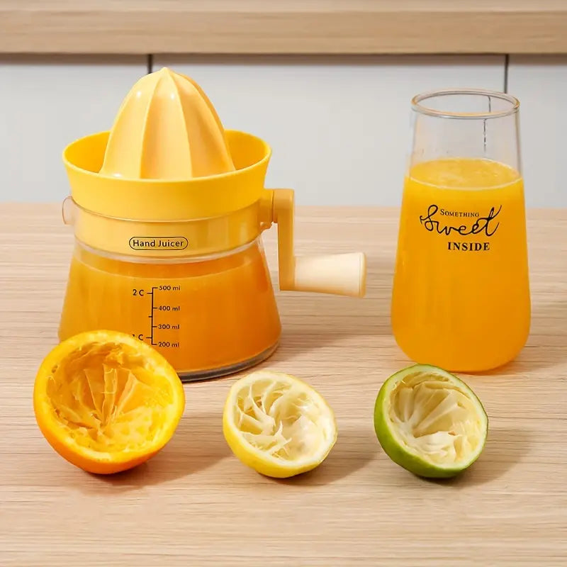 JuiceEase – Manueller Hand Entsafter mit Griff und Ausgießer