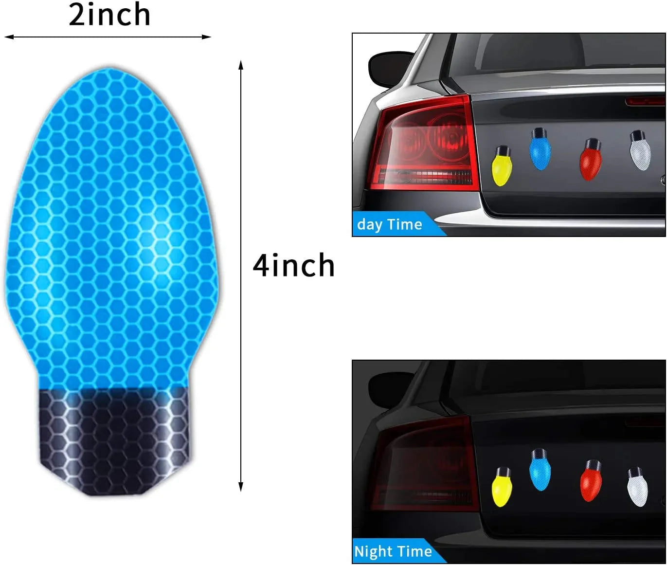 GlowBrite – Reflektierendes Glühbirnen-Magnetset für Auto und Zuhause