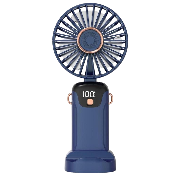 AirFlexi – Faltbarer Mini Ventilator mit Display und Telefonständer