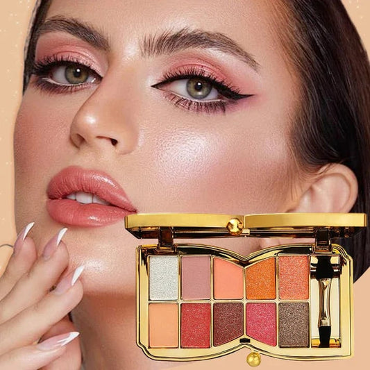 LuxeGlitters – Glitzer-Lidschattenpalette mit 10 Farbtönen für strahlende Looks