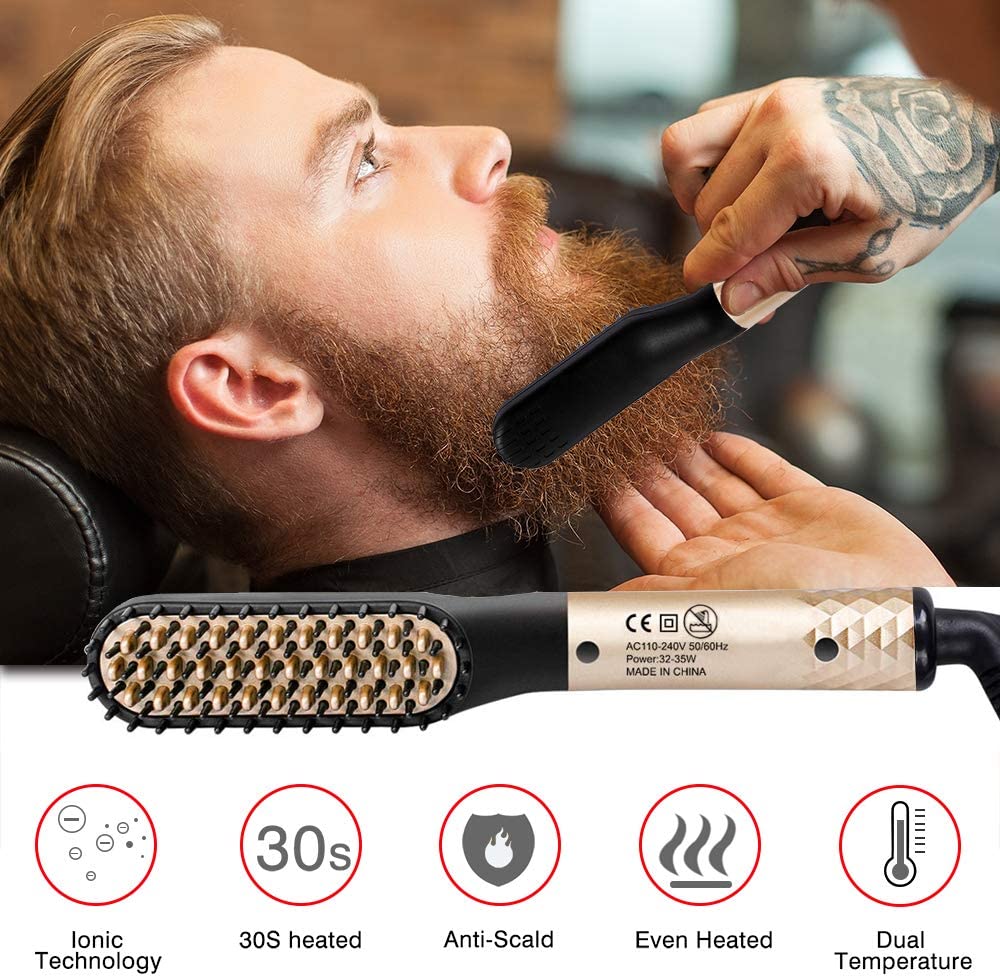 SleekFlow – Professioneller Bartglätterkamm für frizzfreies Styling