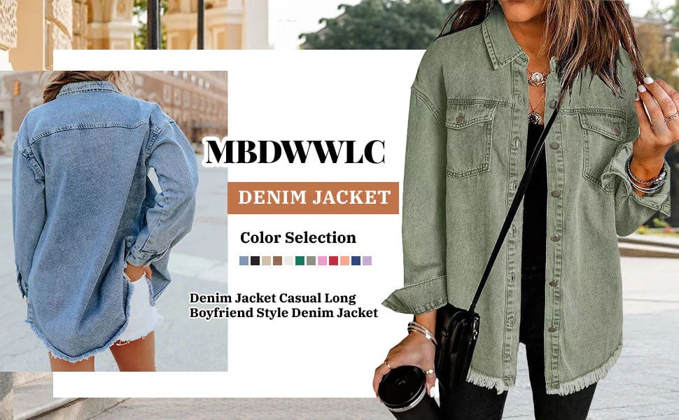 Mia – Street-Style-Jeansjacke mit Raw-Cut-Design
