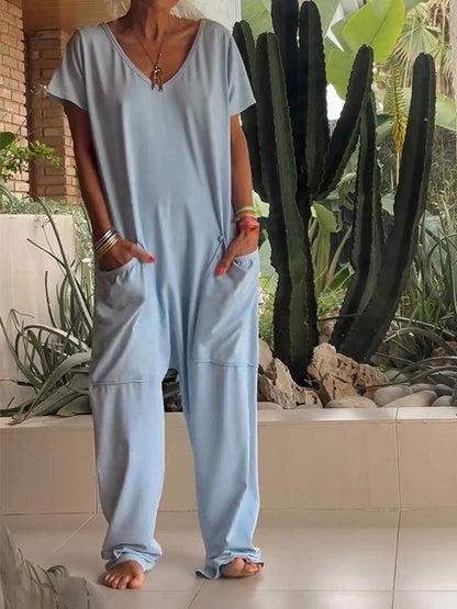 Yvonne – Lässiger Sommer-Jumpsuit mit atmungsaktiver Baumwollpassform