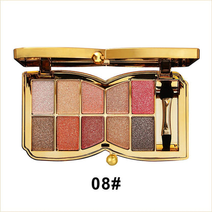 LuxeGlitters – Glitzer-Lidschattenpalette mit 10 Farbtönen für strahlende Looks