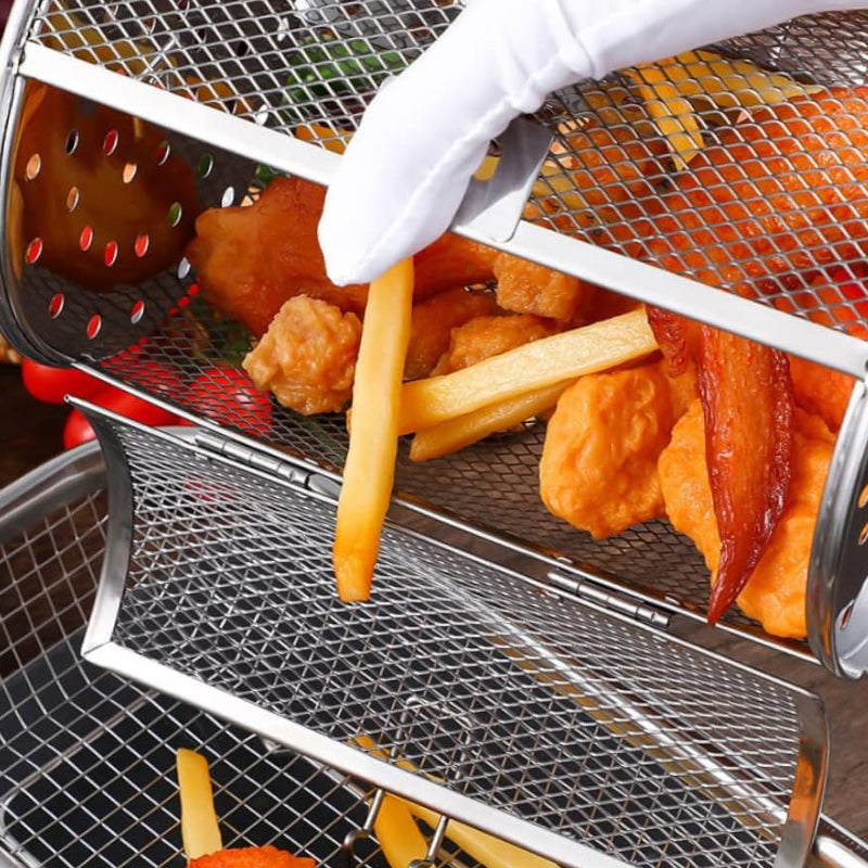 GrillTwist – Drehspieß aus Edelstahl für gleichmäßiges Grillen