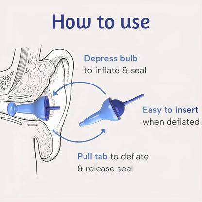 HushBuds – Aufblasbare Ohrstöpsel für komfortablen Lärm- und Wasserschutz