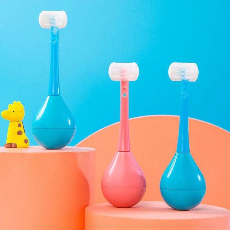 BrushBuddy – Dreiseitige Zahnbürste für spielerisches Zähneputzen bei Kindern