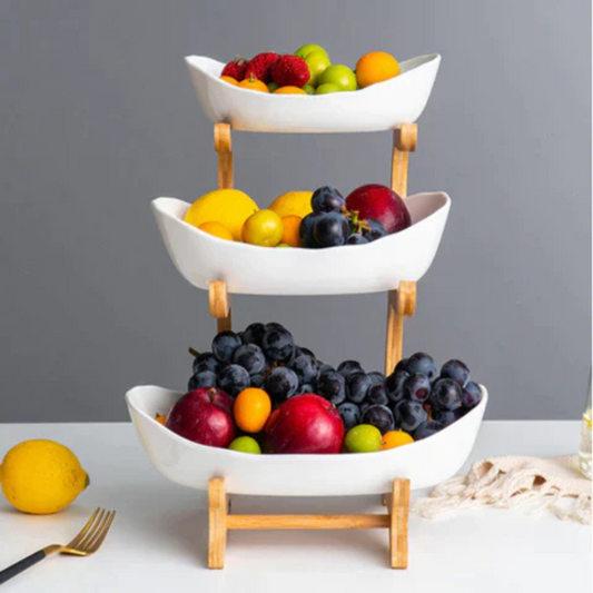 FoodStack - Obstregal mit modernem Design für platzsparende Aufbewahrung in der Küche