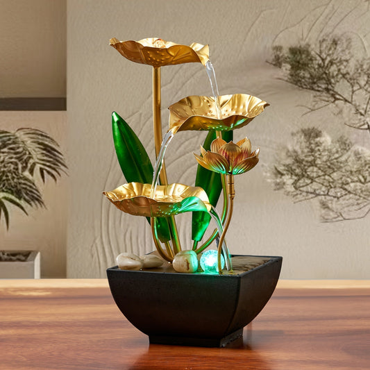 ZenRipple – Eleganter Tischbrunnen Mit Beruhigendem Wasserfluss Und Integriertem Luftbefeuchter