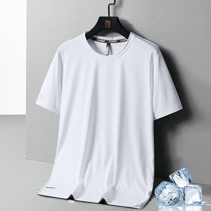 Benjamin – Seiden-T-Shirt mit Rundhalsausschnitt und weichem Stoff