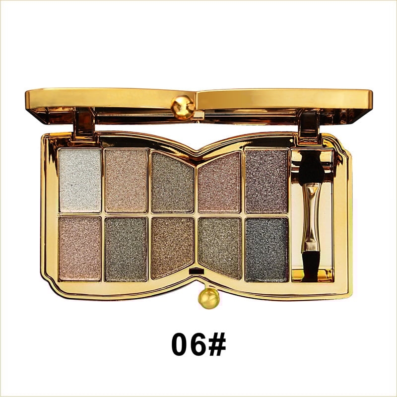 LuxeGlitters – Glitzer-Lidschattenpalette mit 10 Farbtönen für strahlende Looks