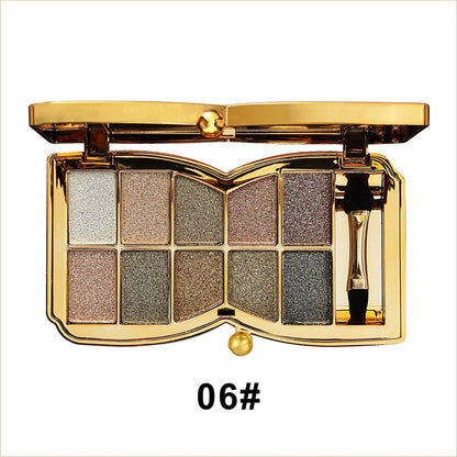 LuxeGlitters – Glitzer-Lidschattenpalette mit 10 Farbtönen für strahlende Looks