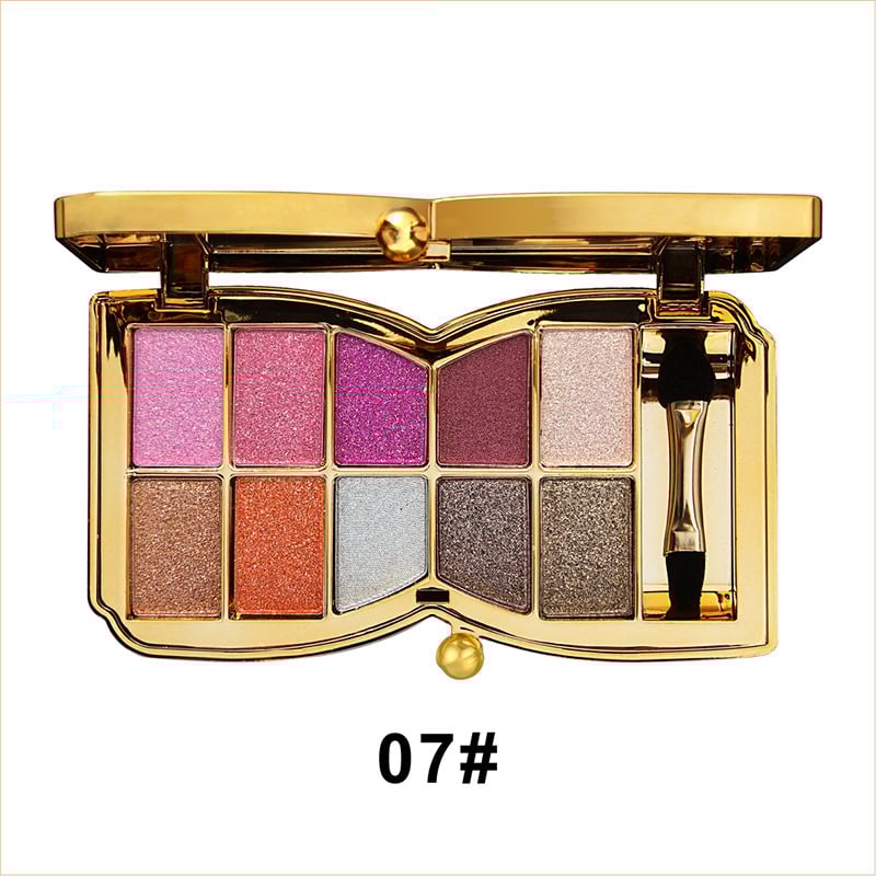 LuxeGlitters – Glitzer-Lidschattenpalette mit 10 Farbtönen für strahlende Looks