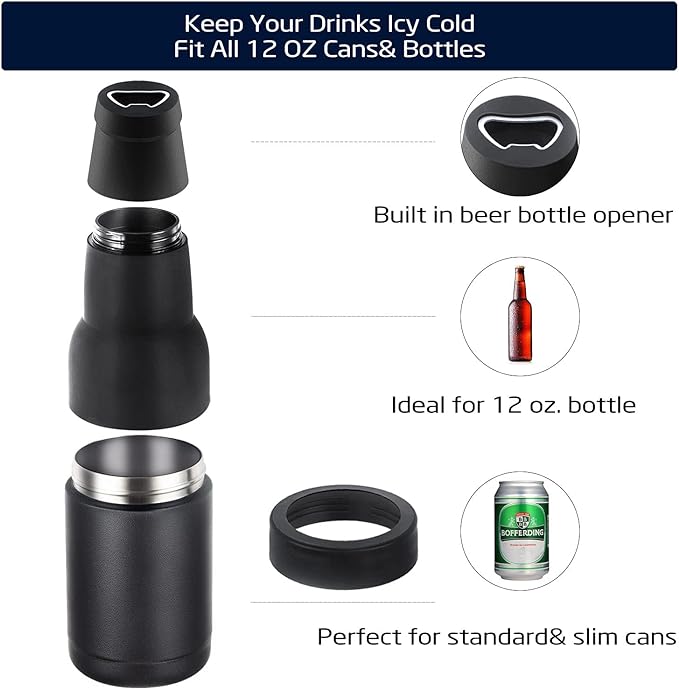 ChillMate – Isolierter Bierhalter mit integriertem Flaschenöffner