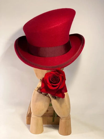 TwistHat – Handmade asymmetric wool top hat with stylish flair