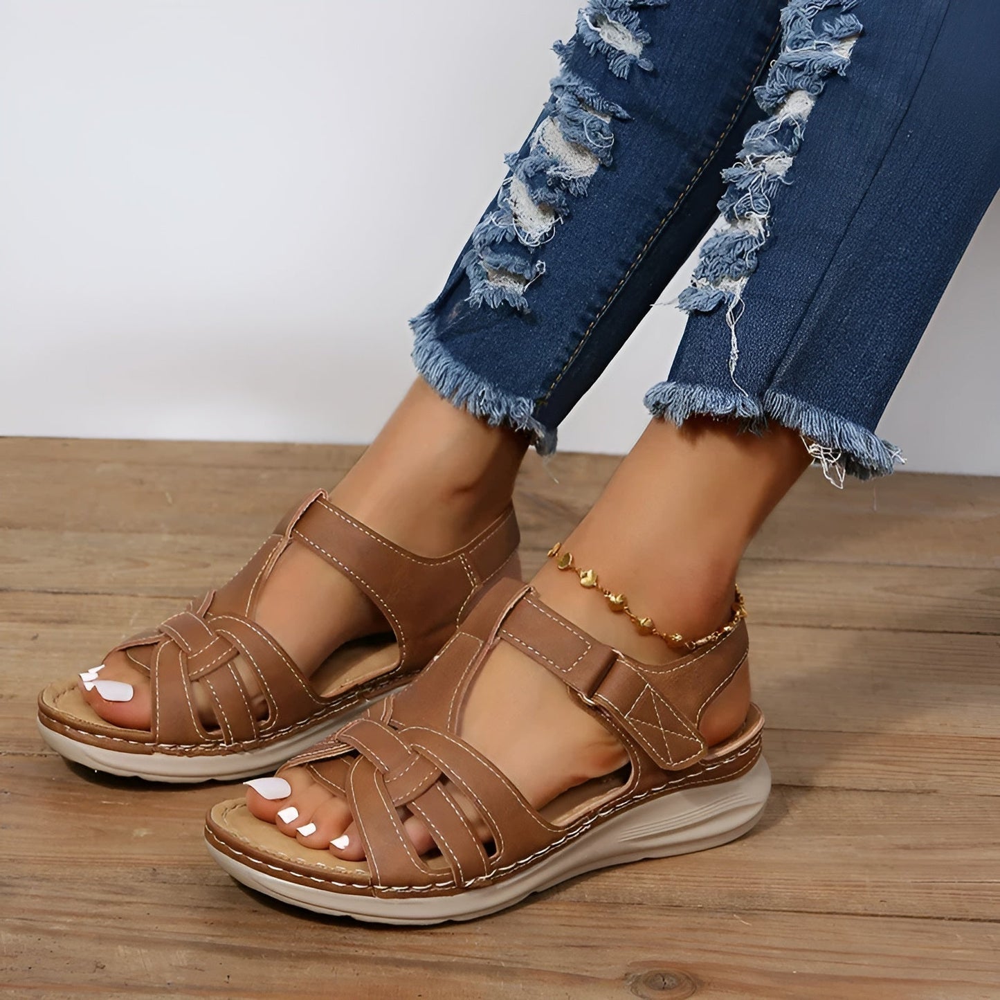 Sandalen – Orthopädische Sandalen mit offener Spitze für stilvollen Komfort im Alltag
