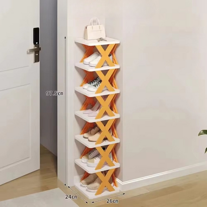 RackGenius - Platzsparender, mehrschichtiger Schuh-Organizer für ordentliche und stilvolle Aufbewahrung