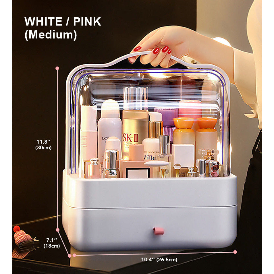 ClearCharm – Make-up-Organizer mit großem Fassungsvermögen und transparentem Deckel