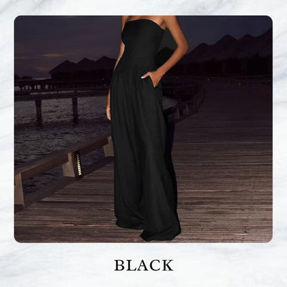 Scarlett – Lässiger ärmelloser Jumpsuit mit weitem Bein