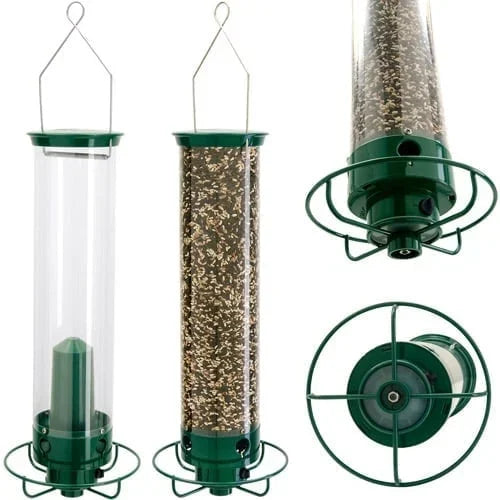 FeatherFeast – Eichhörnchensicheres Vogelfutterhaus mit drehbarem Abwehrmechanismus
