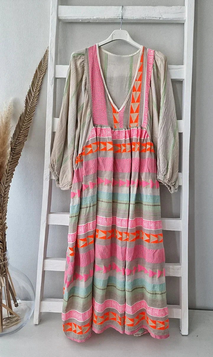 Mira – Farbenfrohes Sommerkleid für jede Gelegenheit