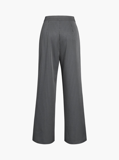Isalie – Bundfaltenhose mit Nadelstreifen für schicke Eleganz im Alltag
